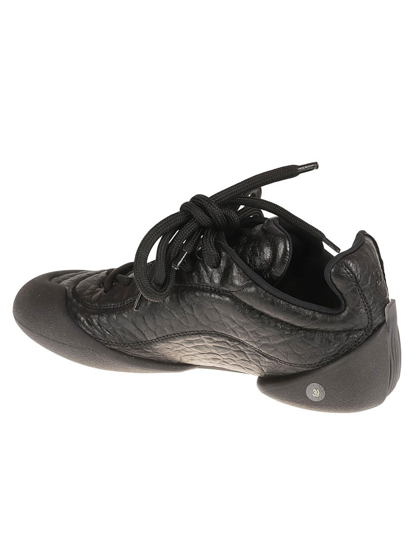 Textured Leather Sneakers
