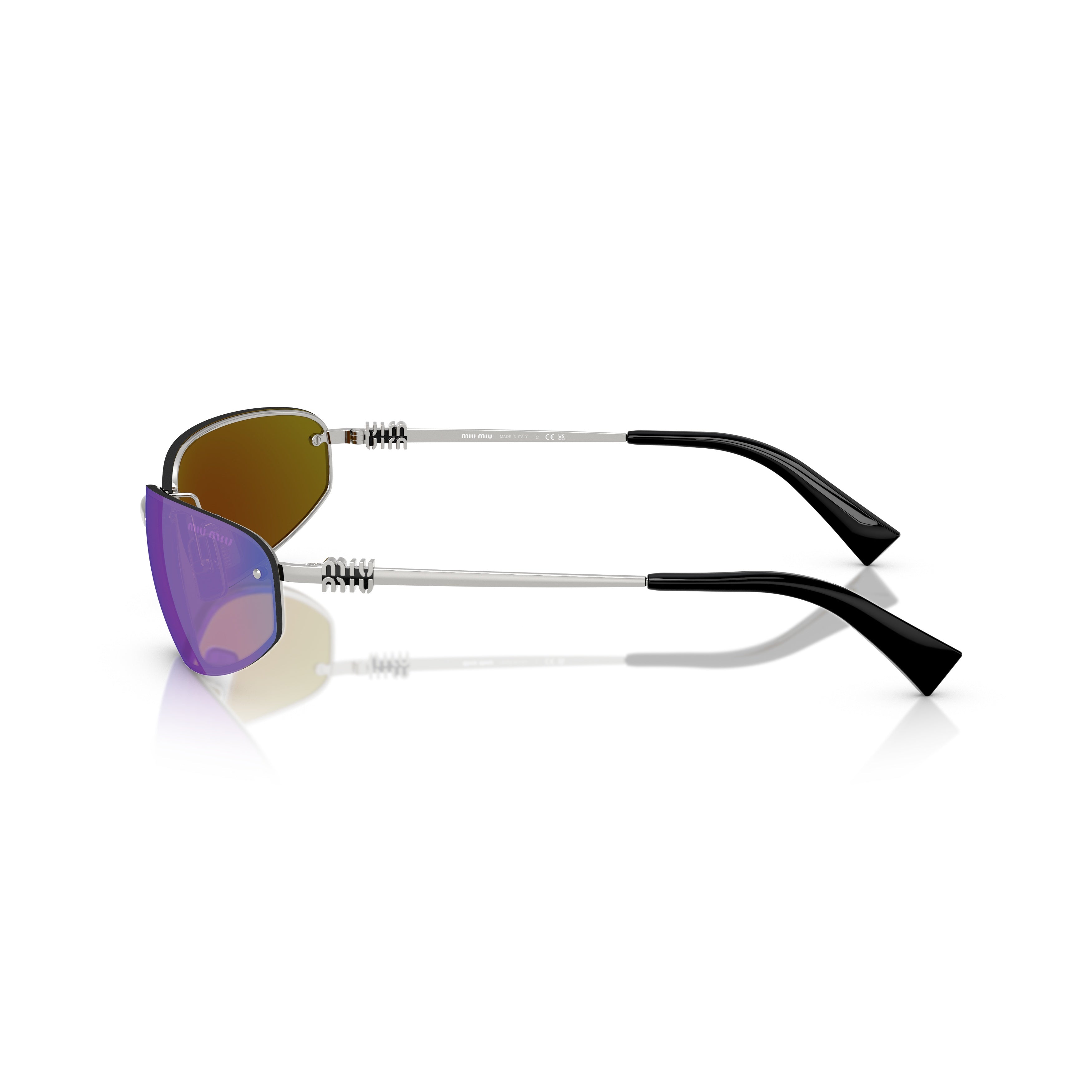 0mu A50s Rimless Silver Sunglasses