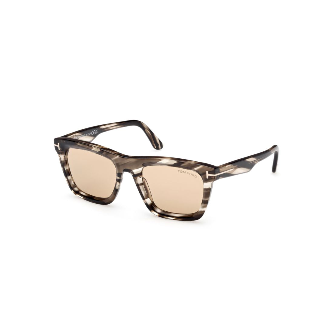 Ft1207 Tortoiseshell Square Frame Sunglasses