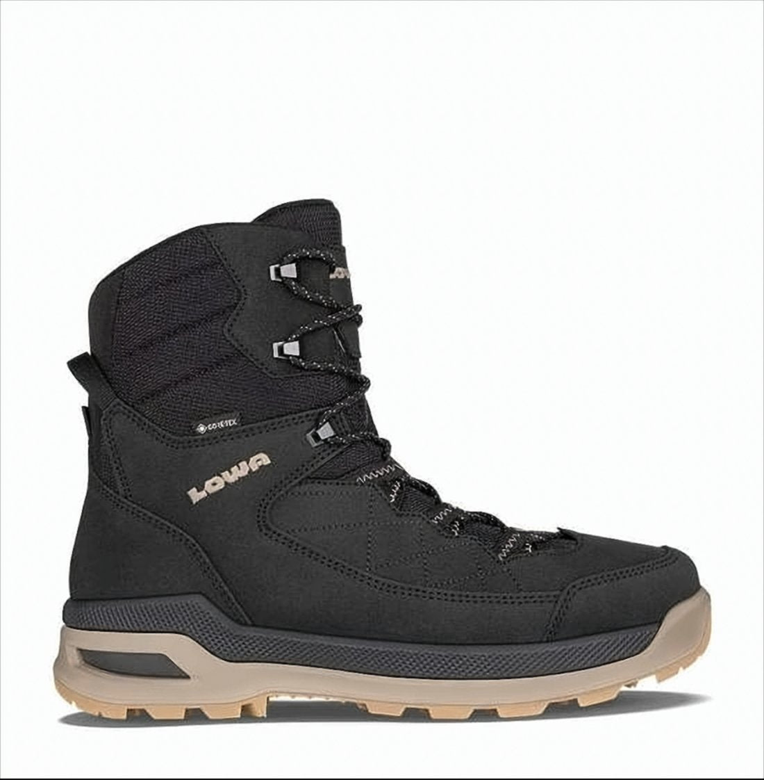 High-Top Black Suede