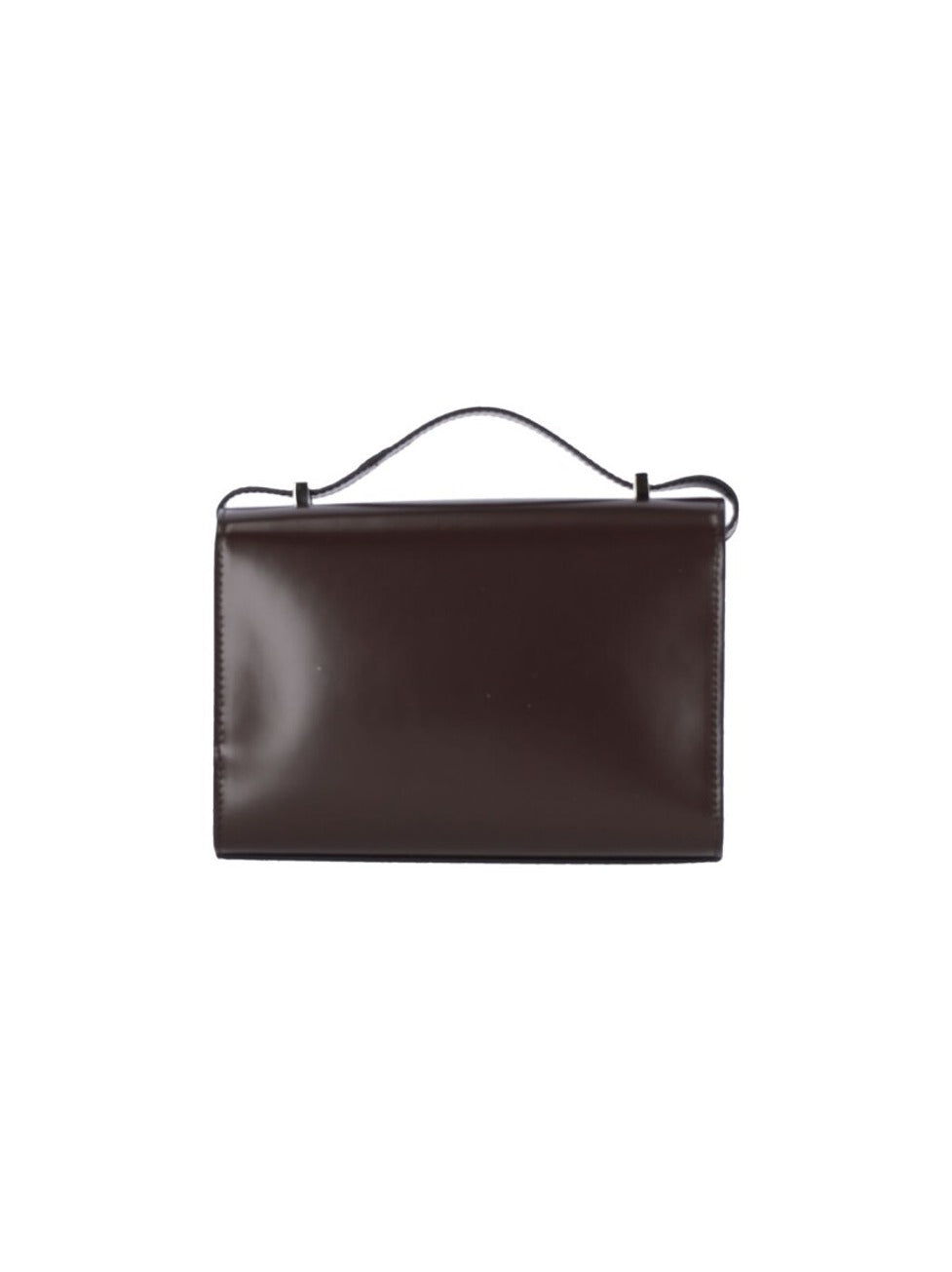 Crossbody Bag In Dark Brown Hammered Leather