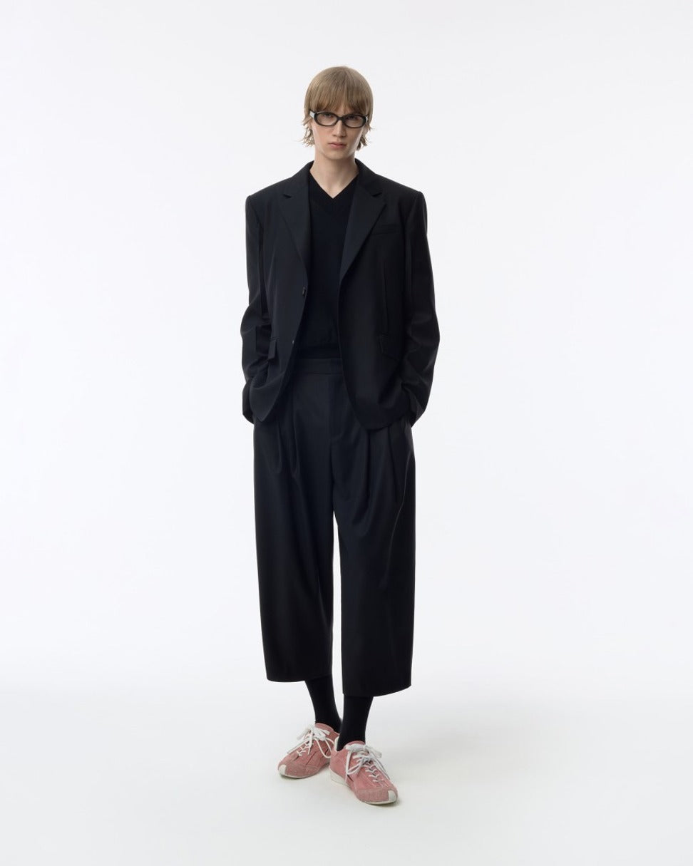 Ankle-Length Balloon Pants With Signature Zigzag Stitch