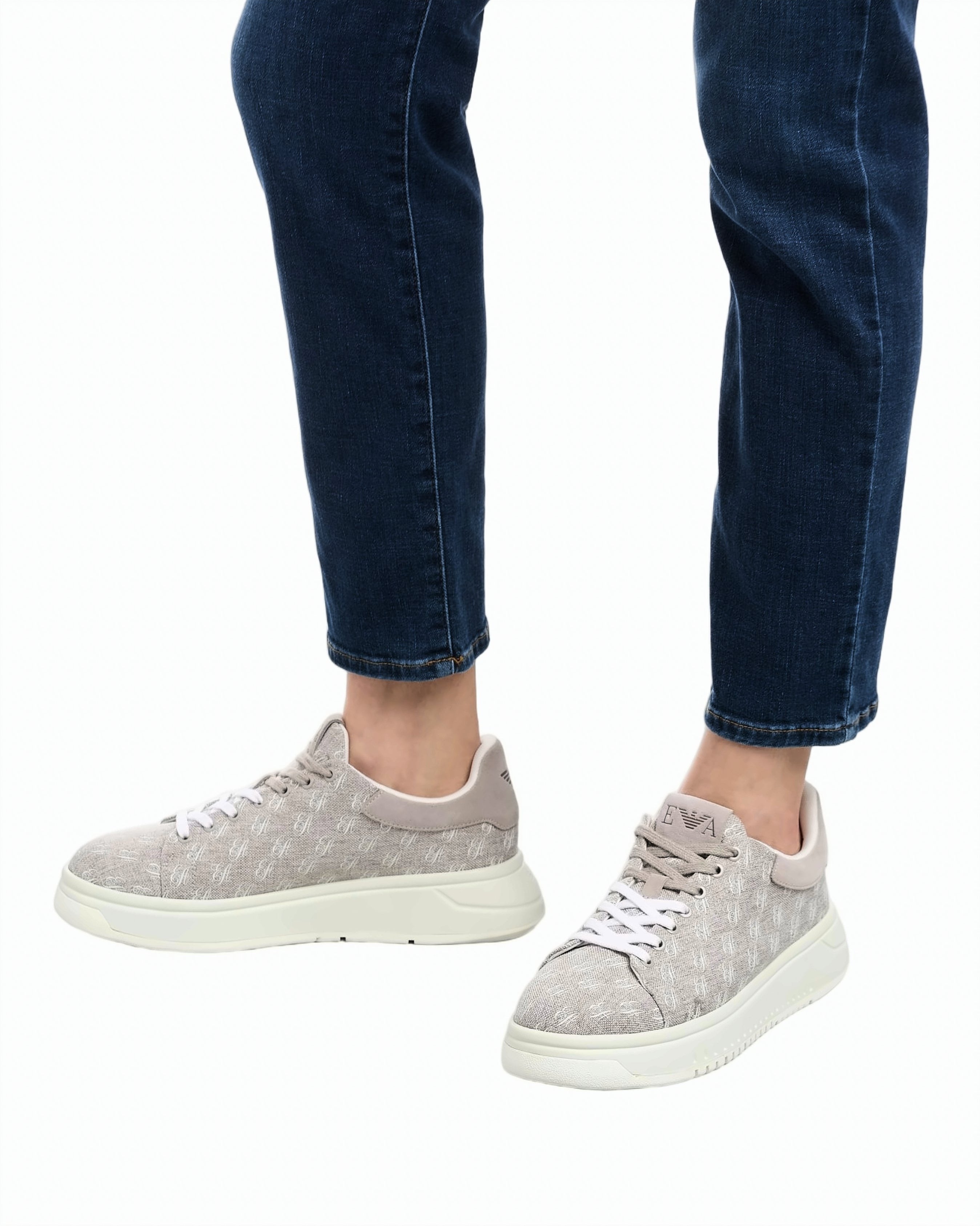 Logo Print Canvas Sneakers