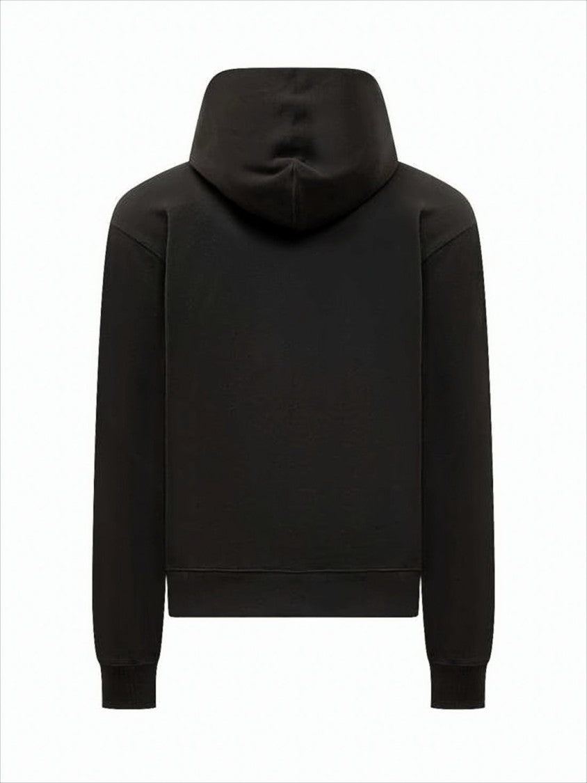 Black Hoodie with Spacious Front Pocket