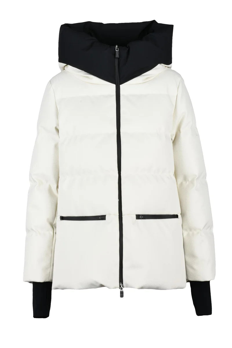 Laminar Down Jacket Zip - White/Black
