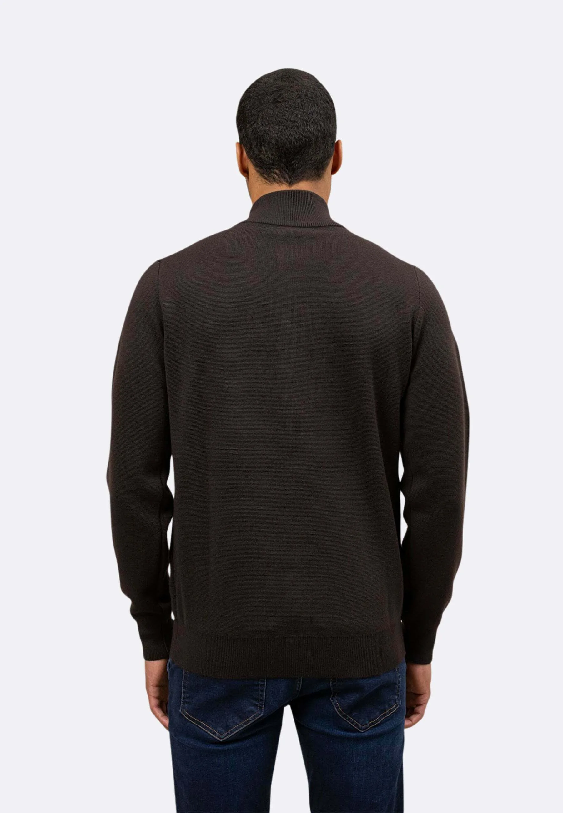Refined Cardigan With High Collar