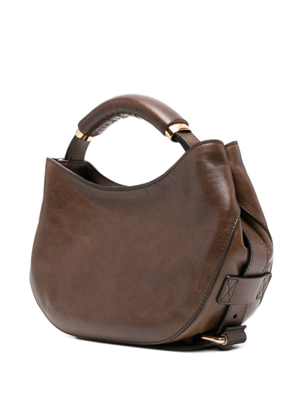 Crescent-Shaped Silk And Nylon Bag