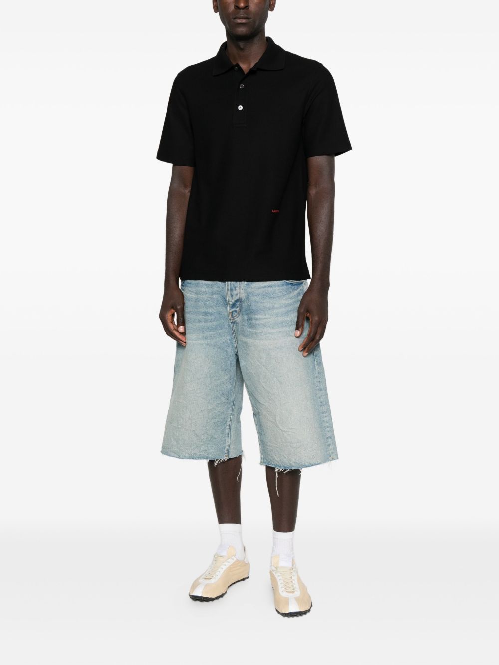 Cotton Black Polo Shirt
