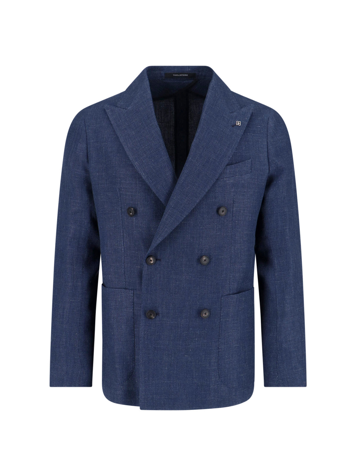 Tailored Black Jacket With Notched Lapel And Flap Pockets