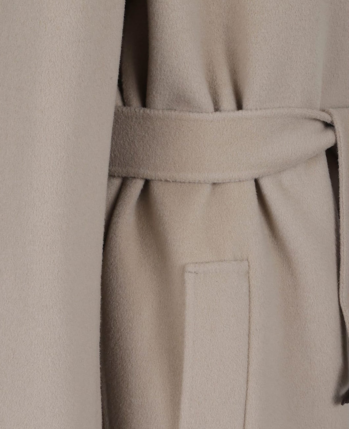 Classic Wrap Coat With Wide Lapel