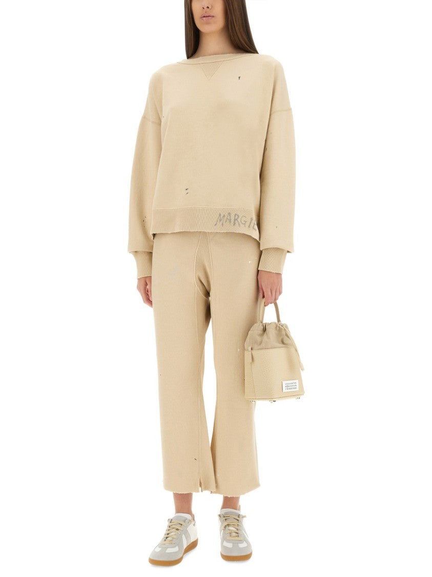 Relaxed Fit Wide Leg Cotton Pants