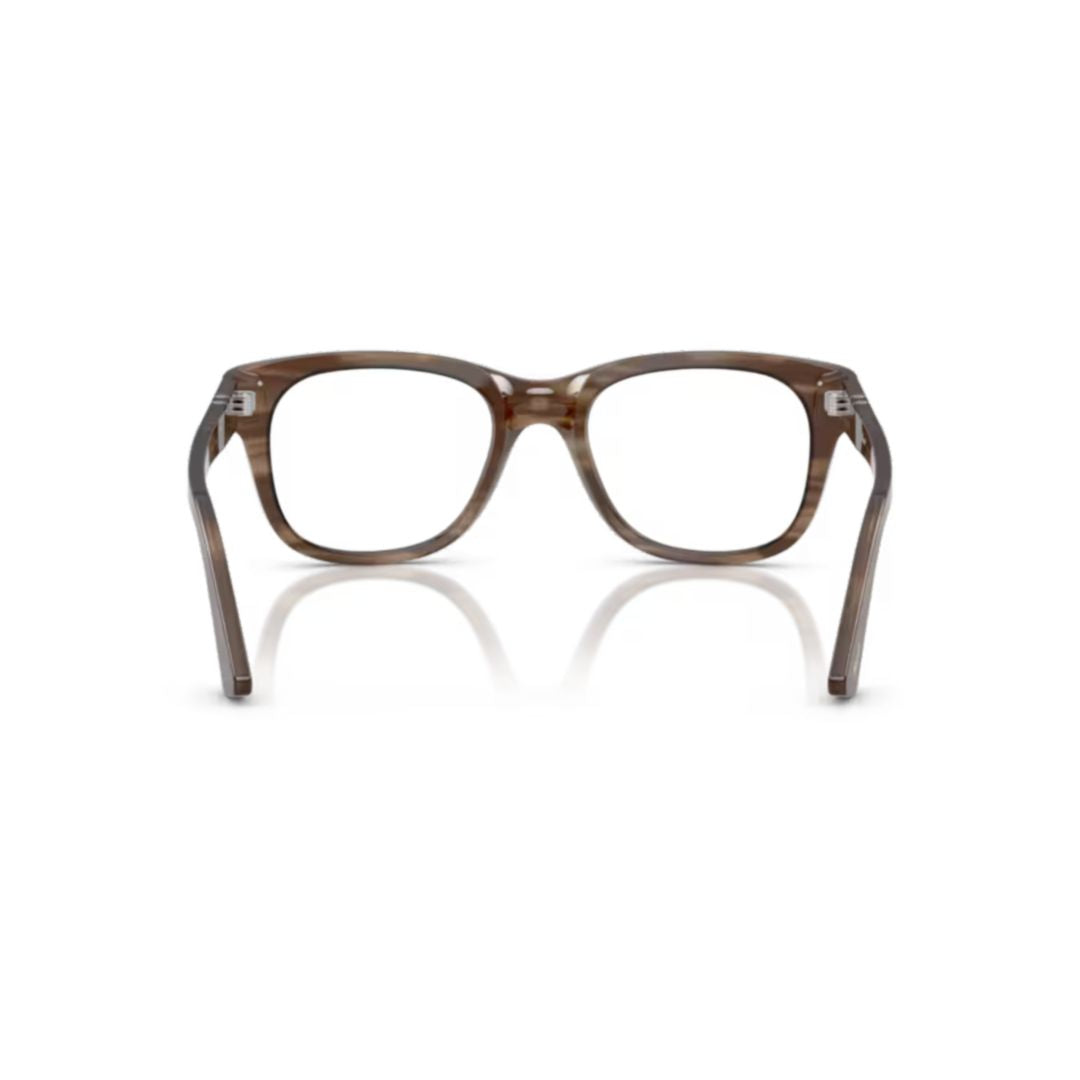 0po3372v Rectangular Acetate Eyeglasses with Keyhole Bridge