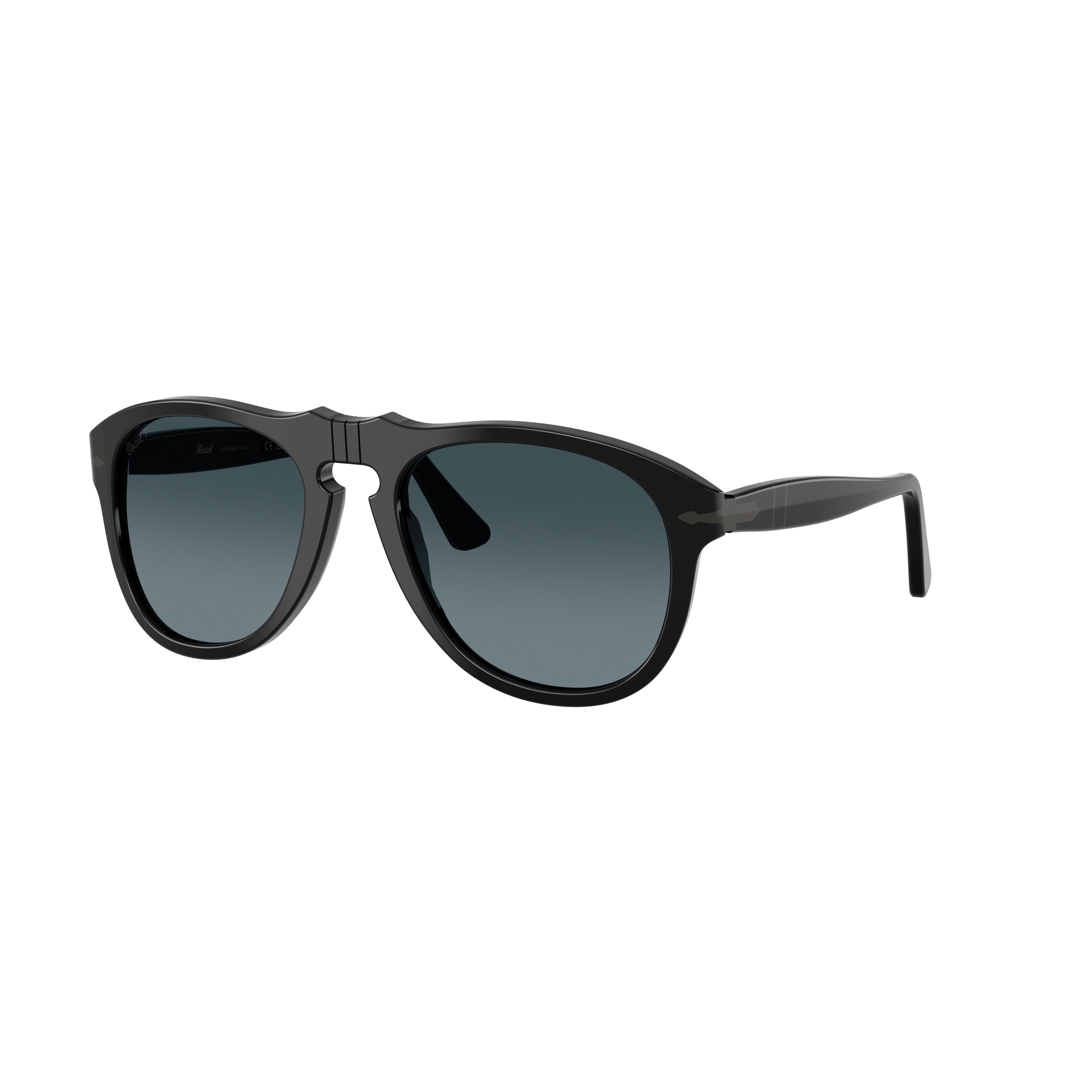 0po0649ne Rounded Frame Acetate Sunglasses with Keyhole Bridge