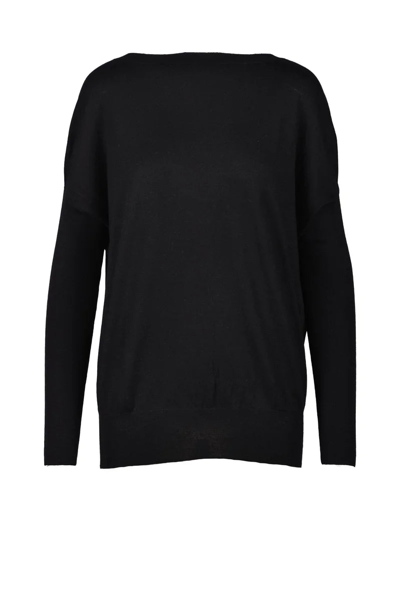 Silk and Cashmere Sweater - Black