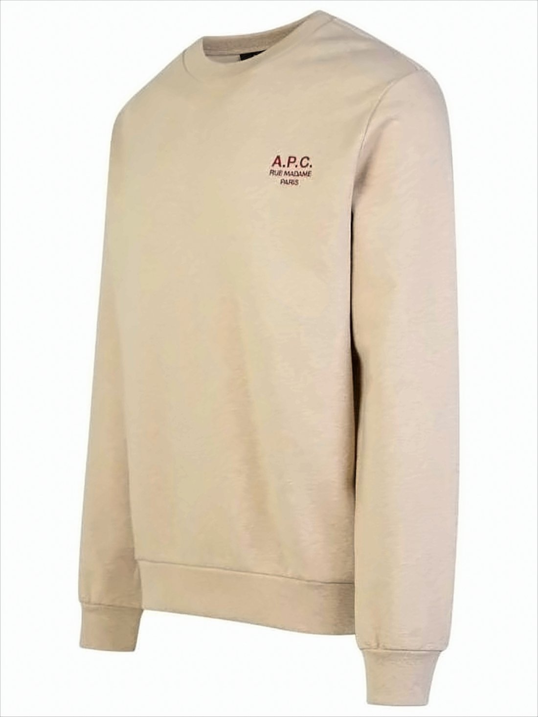 Minimalist Long-Sleeve Crewneck Sweatshirt with Logo Detail