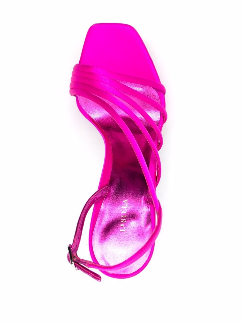 Fuchsia Asymmetric Platform Sandals