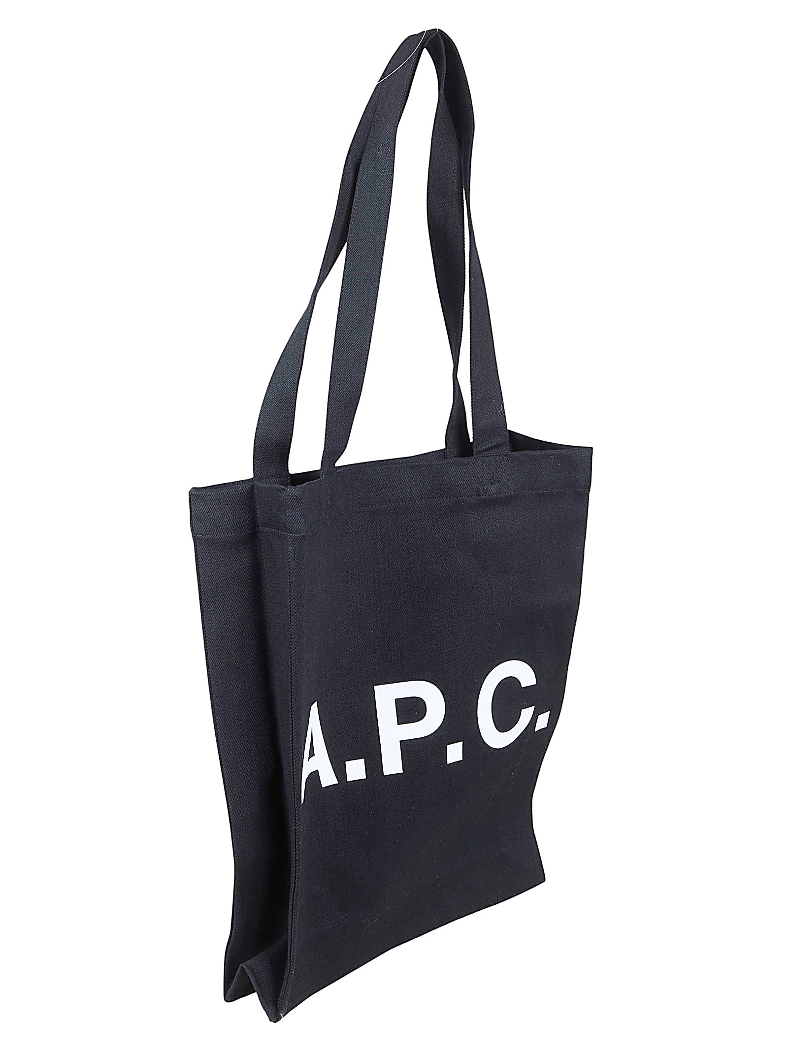 Black Tote Bag with Bold Logo