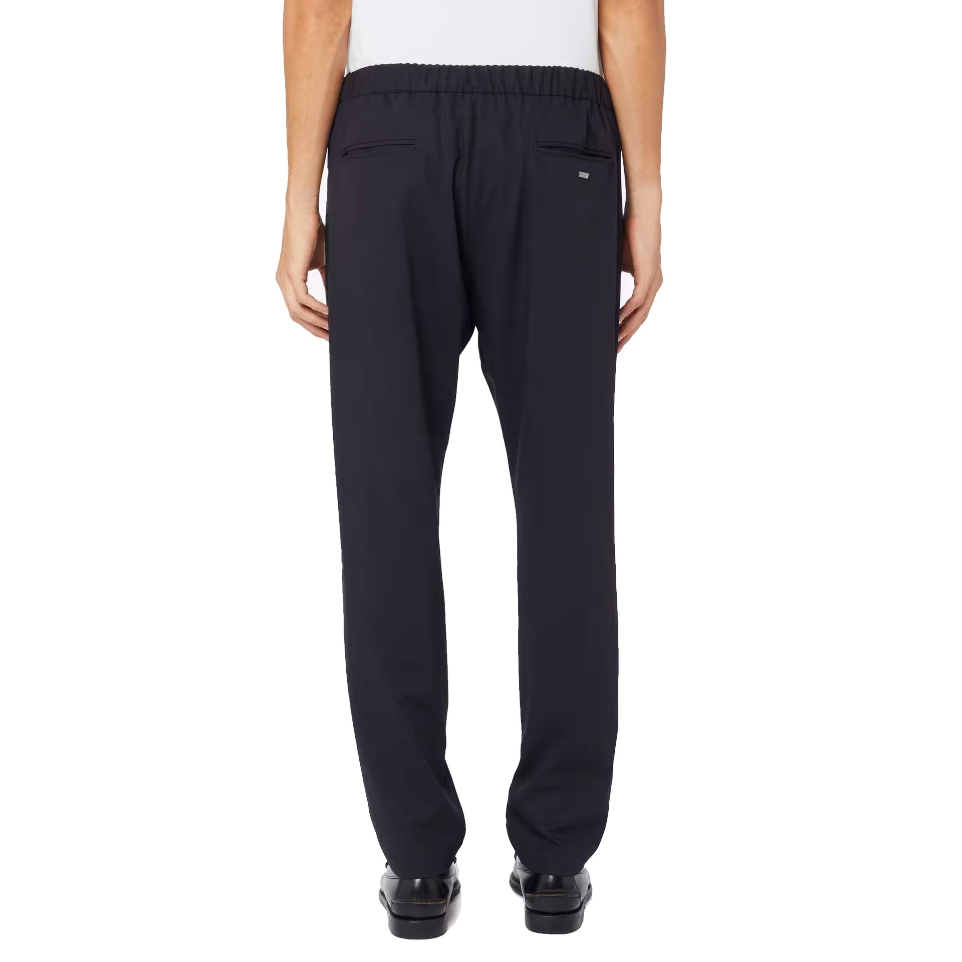 Casual Wool Drawstring Pants