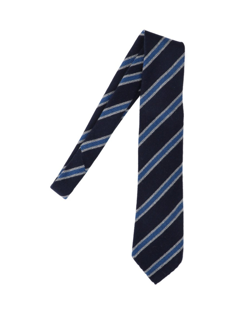 Striped Tie – Navy