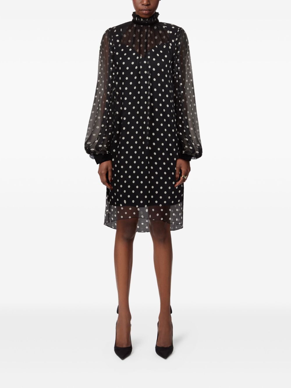 High Neck Mini Dress
