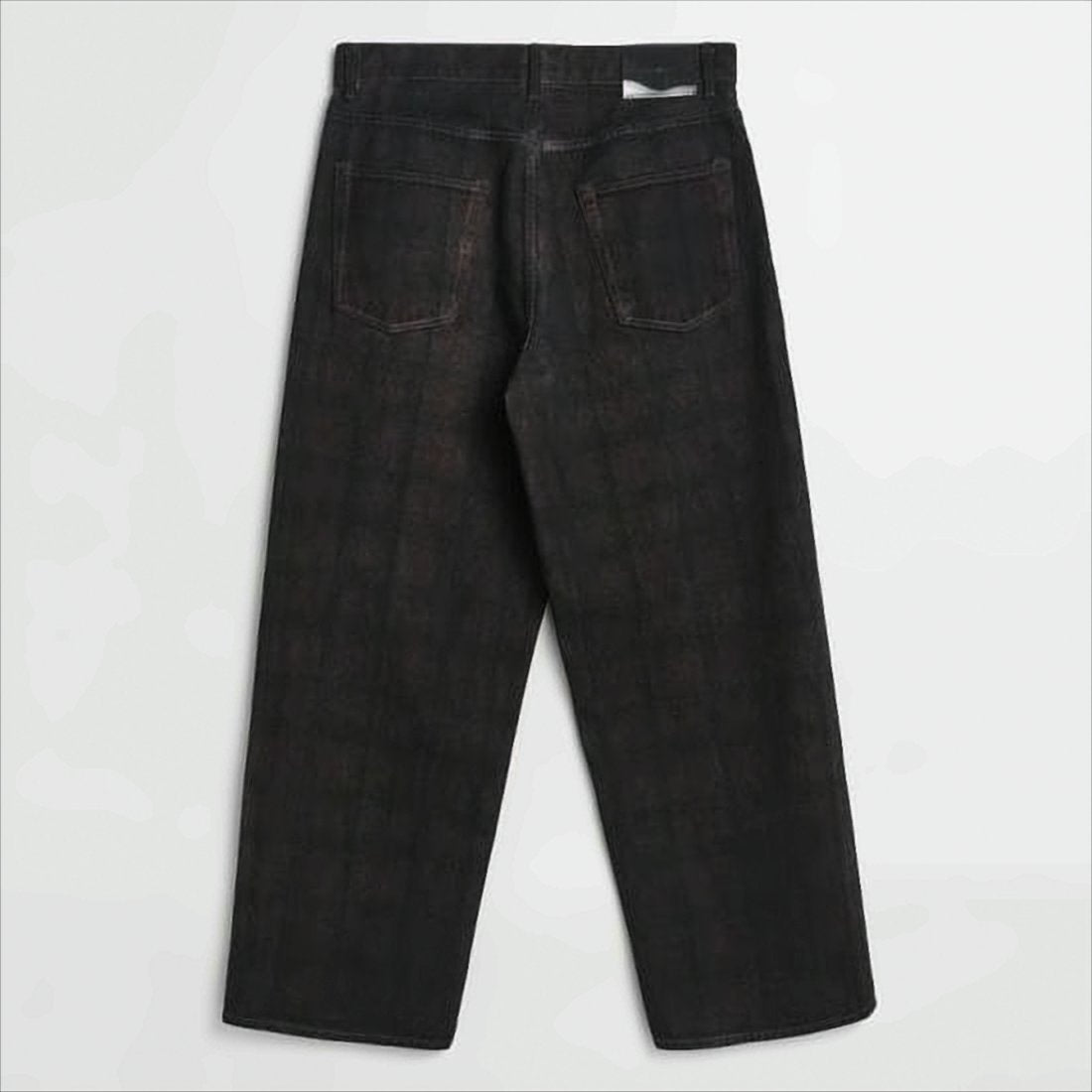Checkered Straight-Leg Cotton Pants