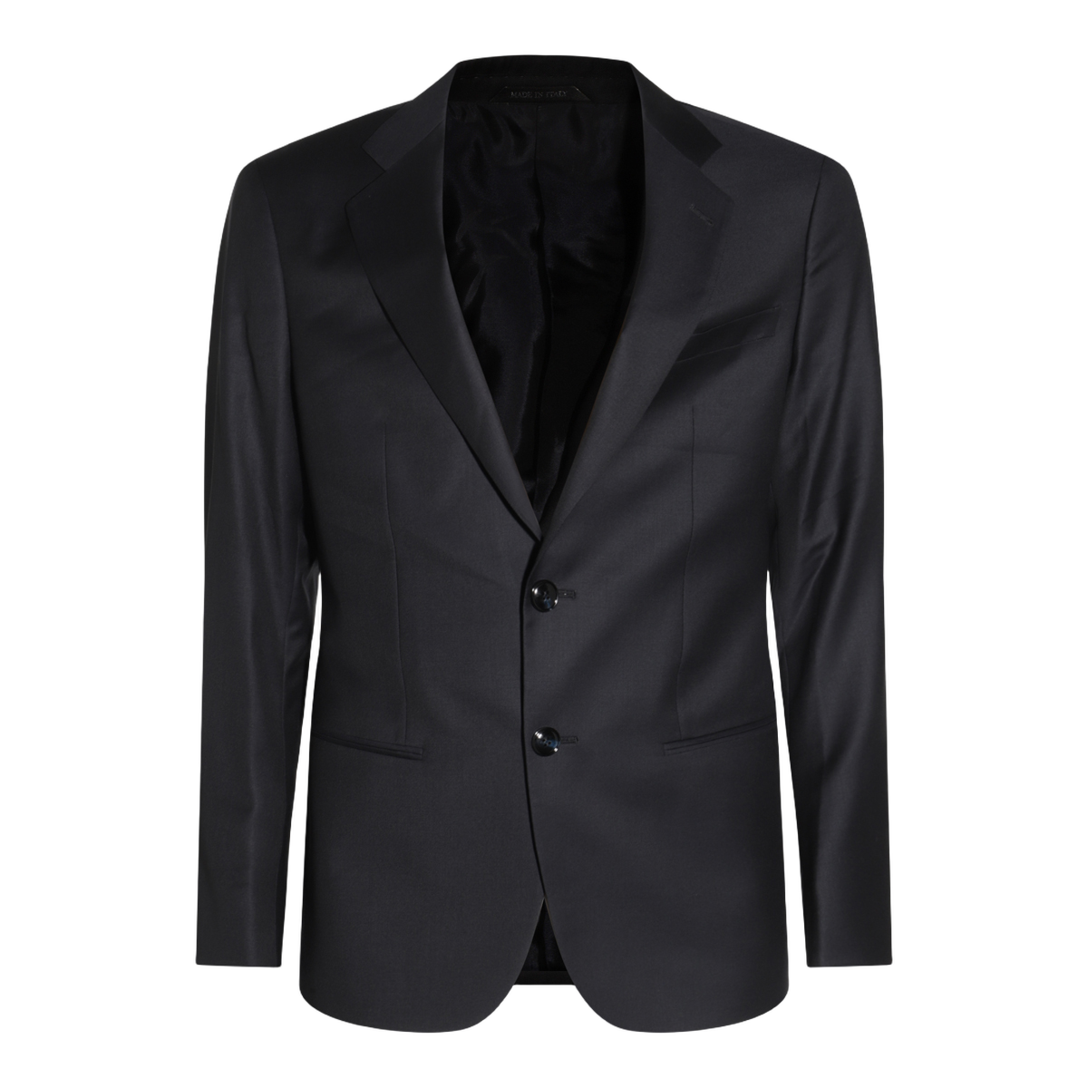 Tailored Black Suit with Classic Two-Button Blazer