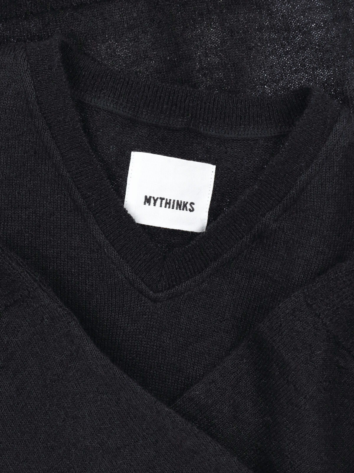 Alpaca Blend Sweater, Black