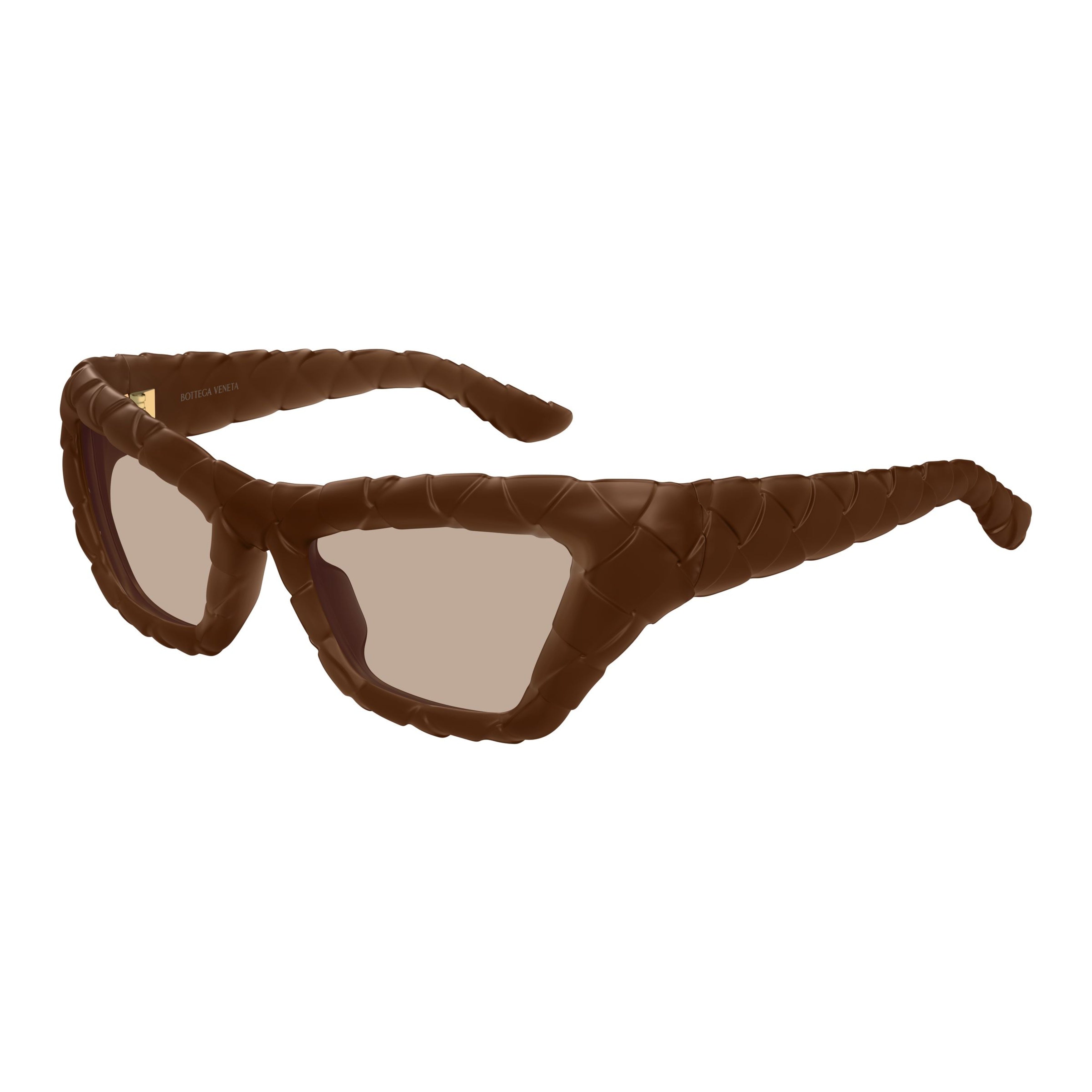 Bv1438s Sculptural Brown Sunglasses