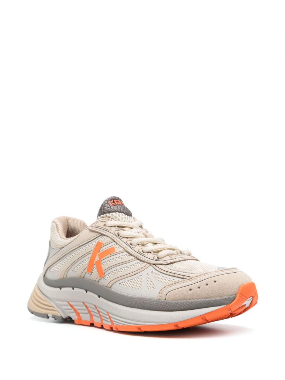 Multi-Panel Light Beige Sneakers