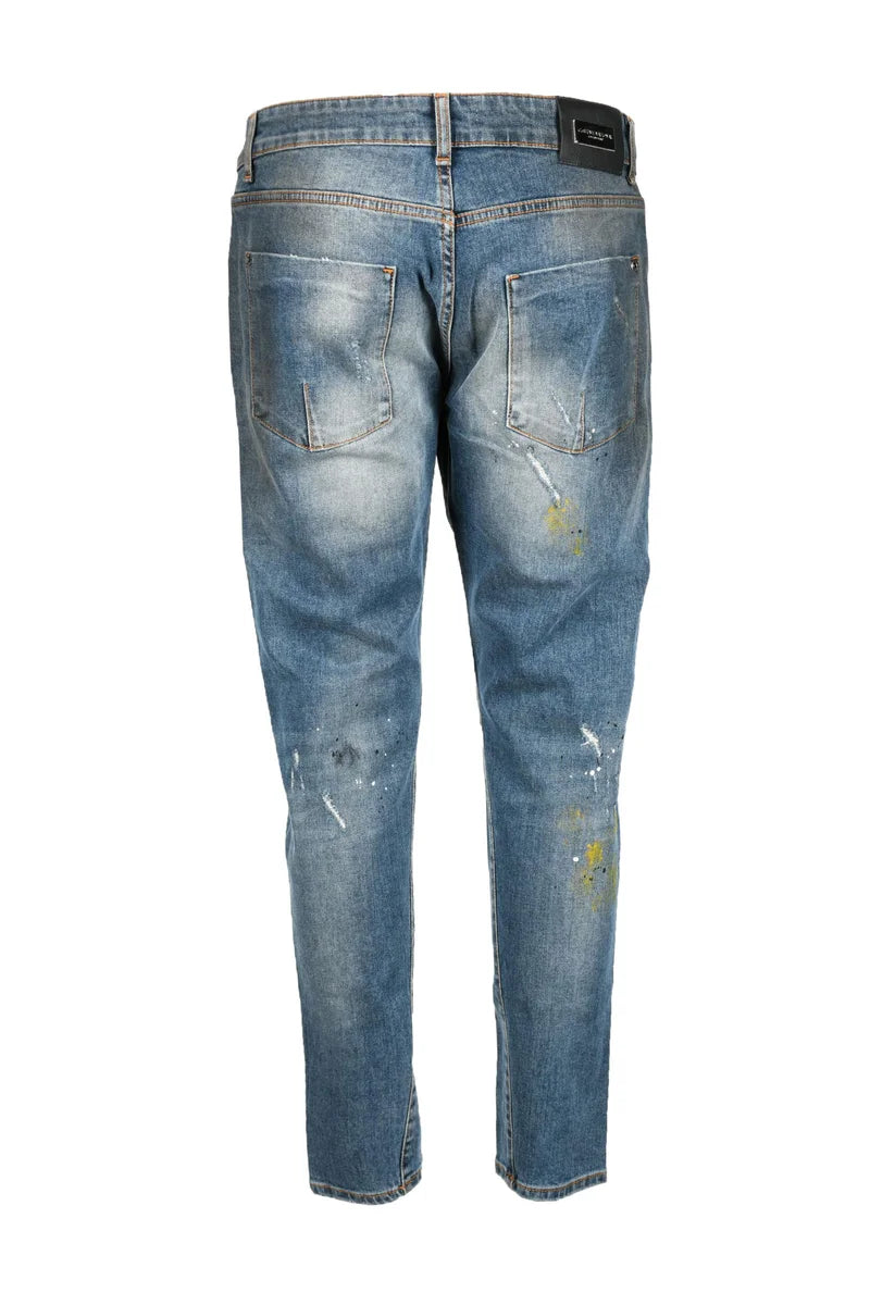 Cotton Stretch Jeans - Blue
