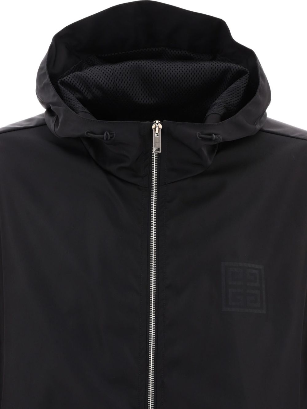 Signature 4G Motif Black Hooded Jacket