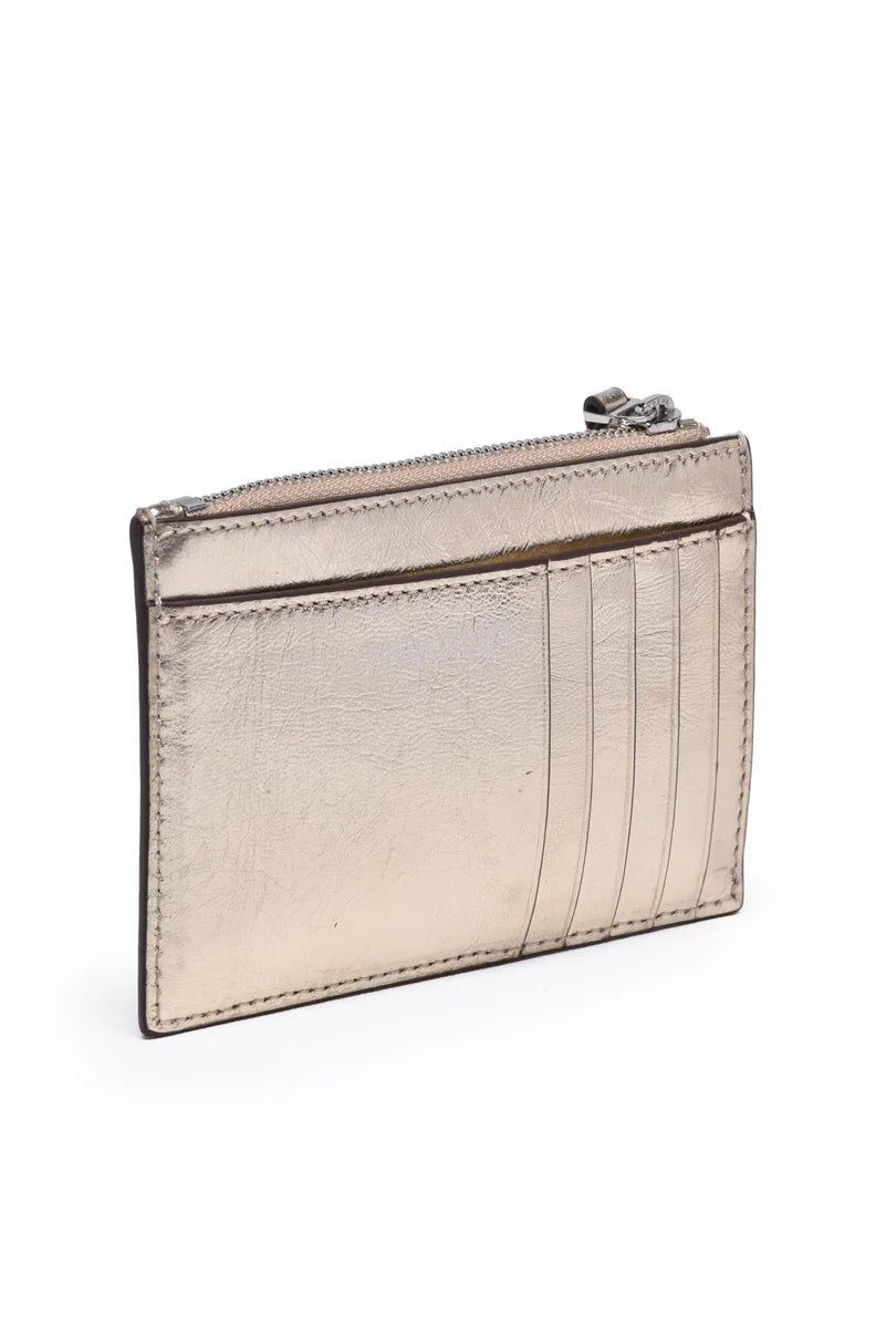 Leather Cardholder - Gold