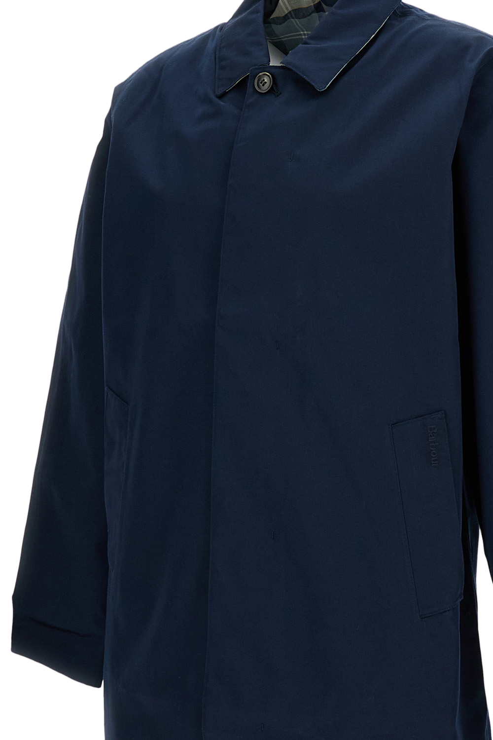 Rokig Blue Water-Resistant Trench Jacket