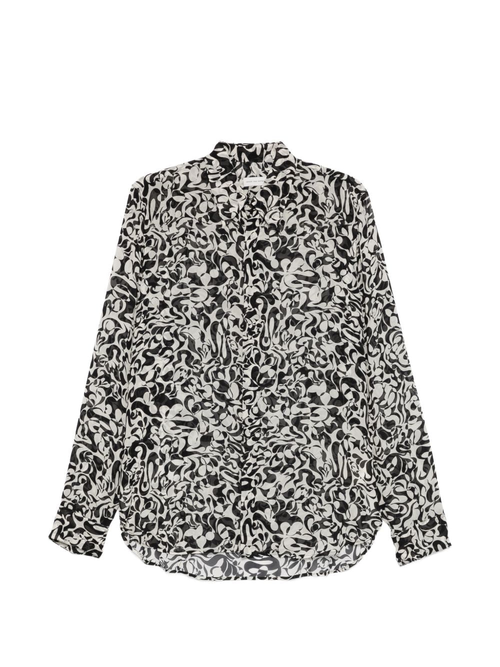 Abstract Graphic Print Long-Sleeve Shirt