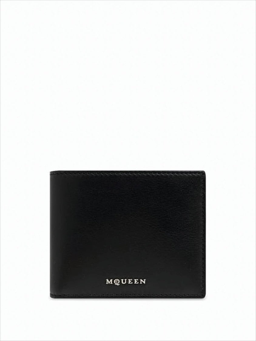 Bifold Wallet with Metallic Logo Detail