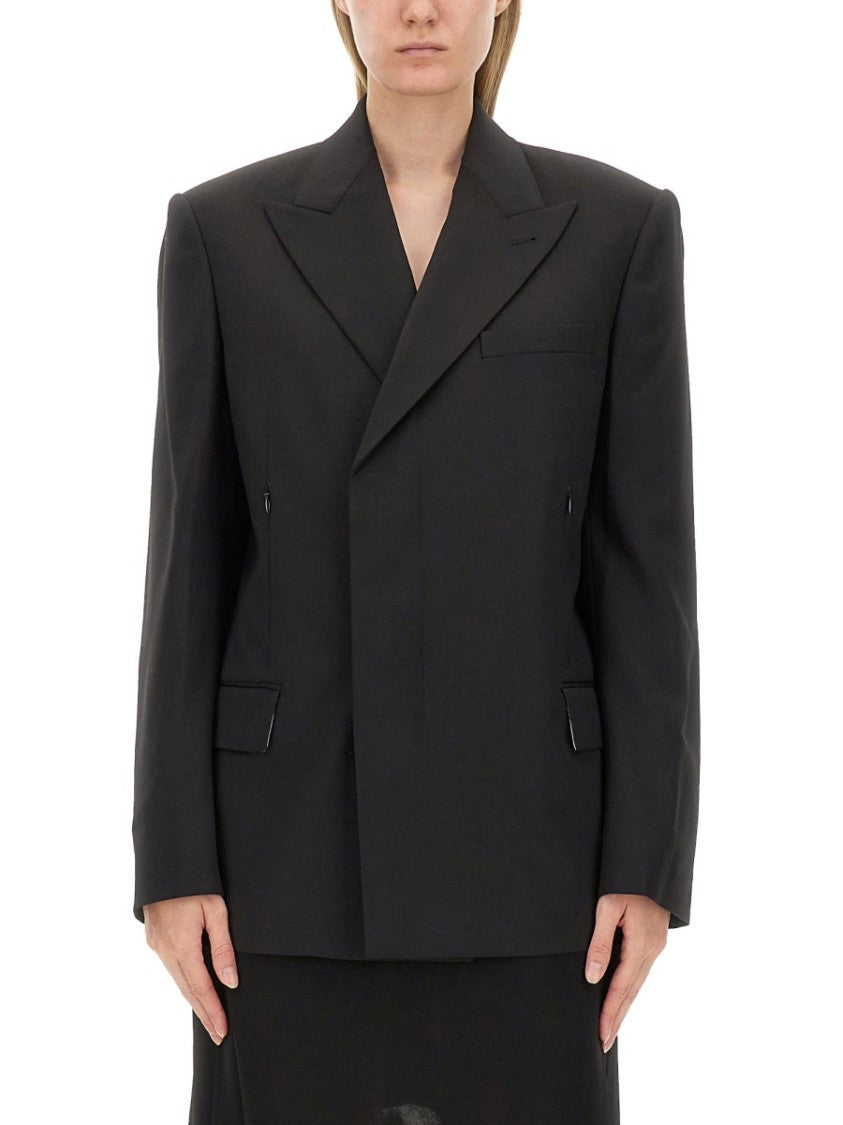 Oversize Fit Double-Breasted Jacket