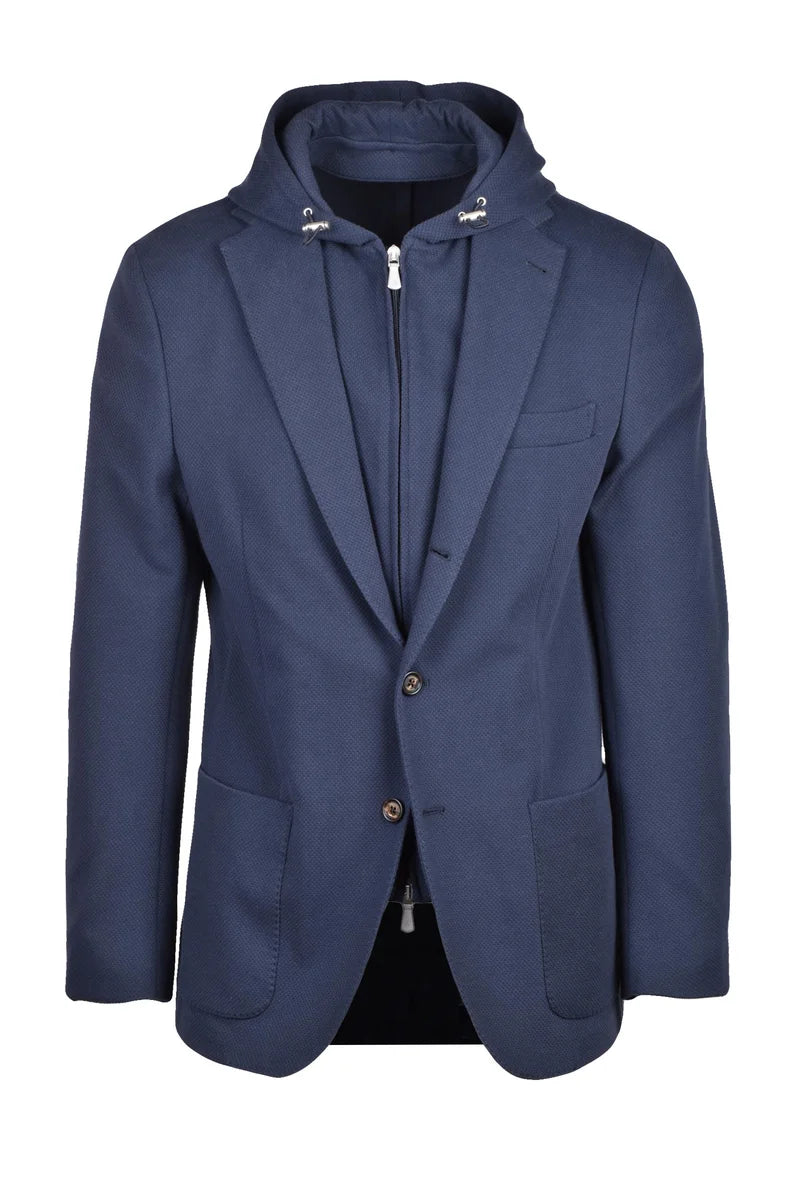 Men's Jacket Blue with Bib