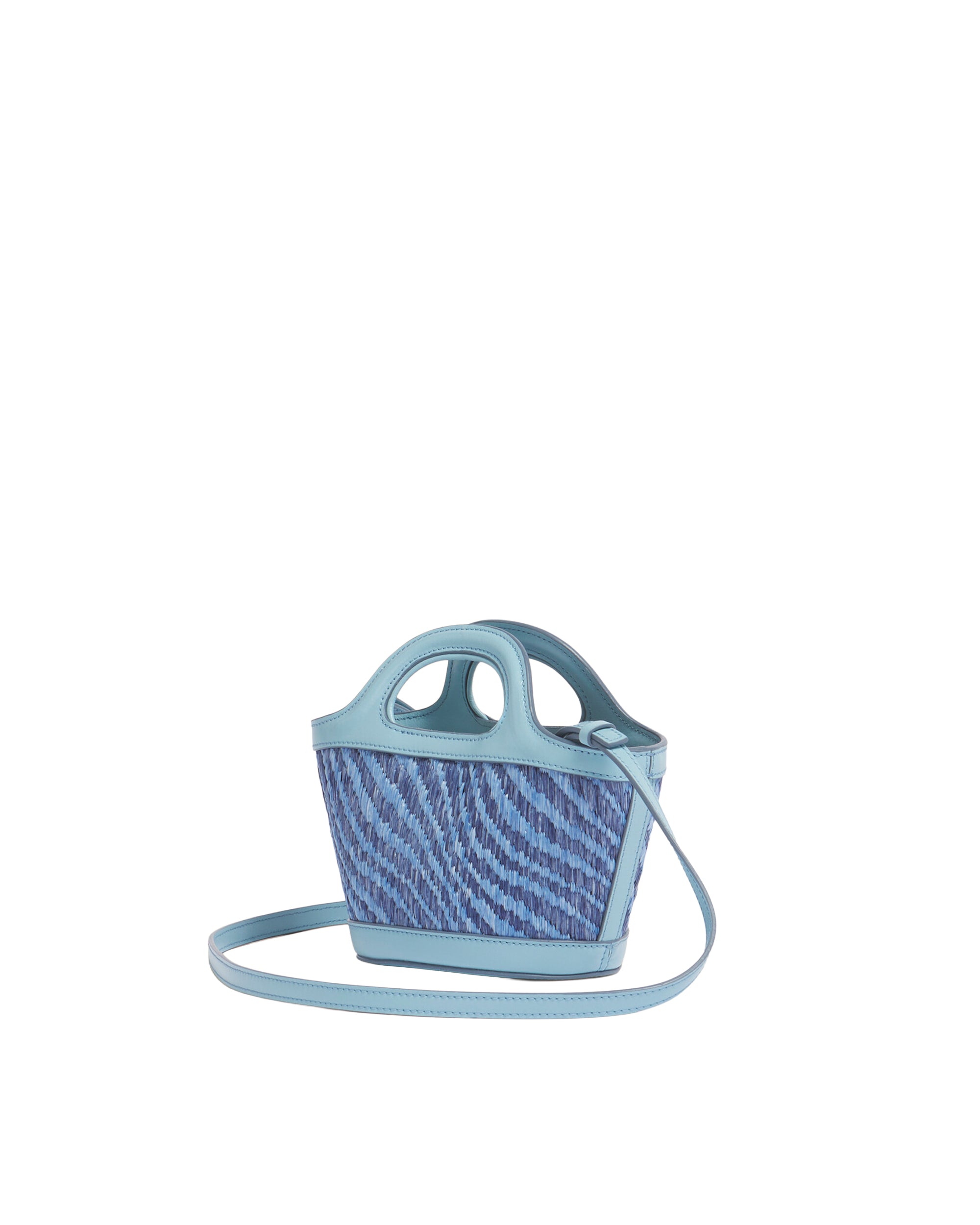Tropicalia Micro Raffia Bag in Blue