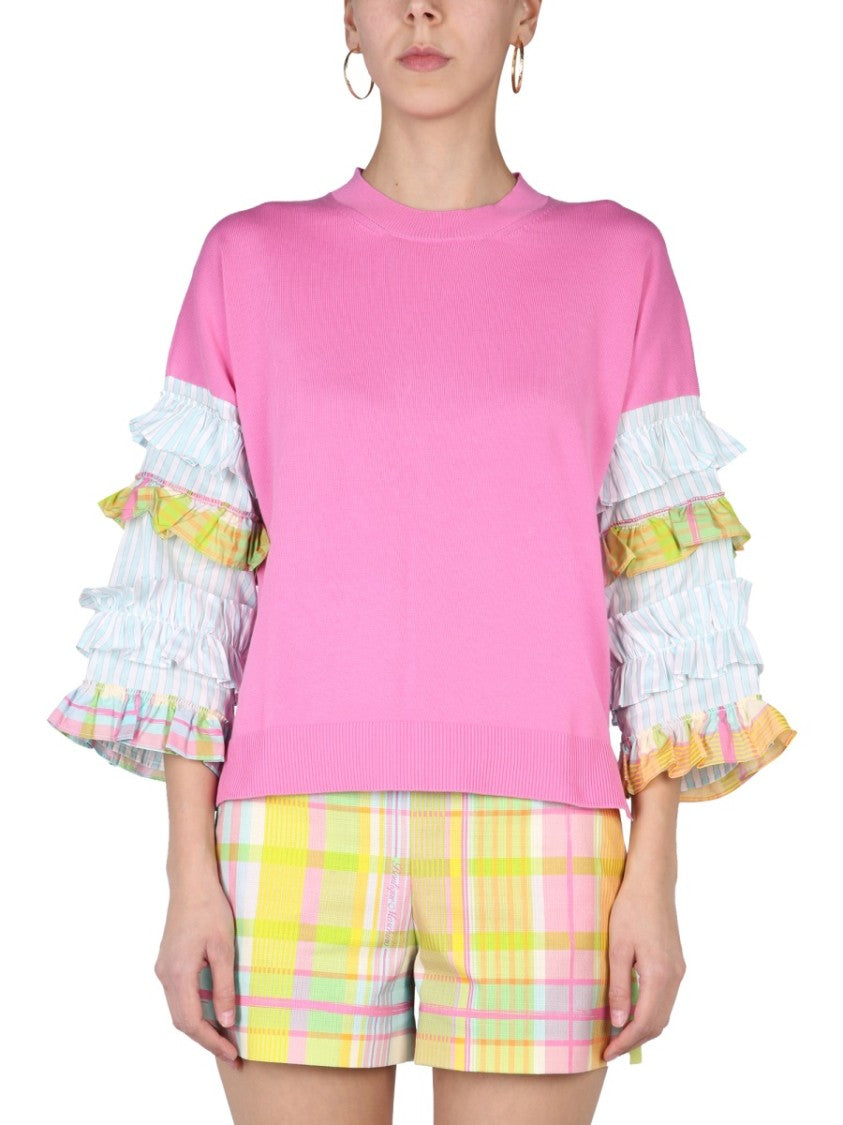 Ruffles Jersey Sweater