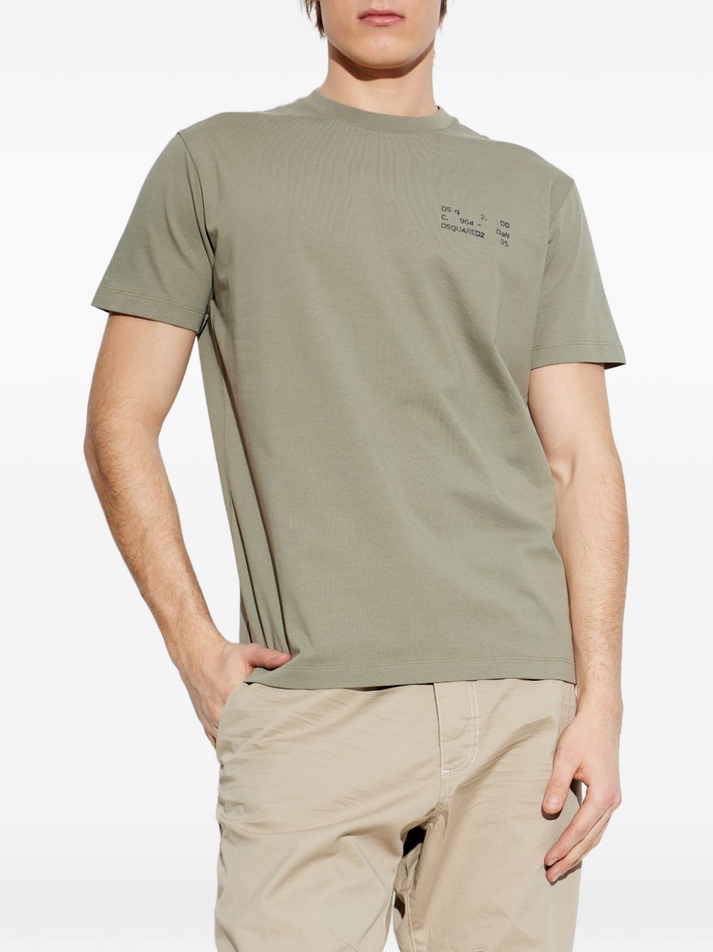 T-Shirt z okrągłym dekoltem i subtelnym logo