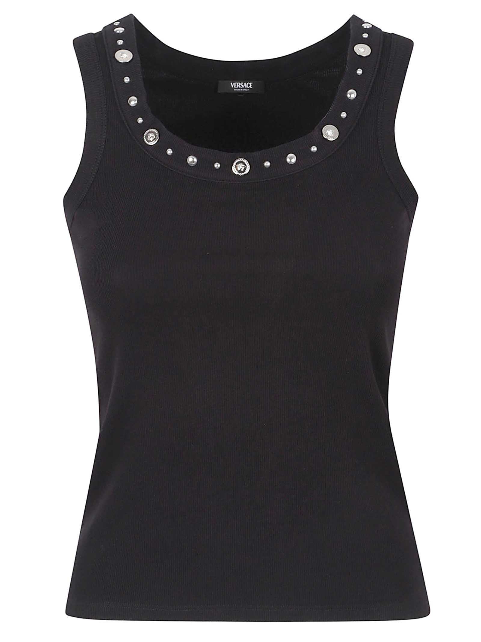 Ribbed Stretch Cotton Tank Top