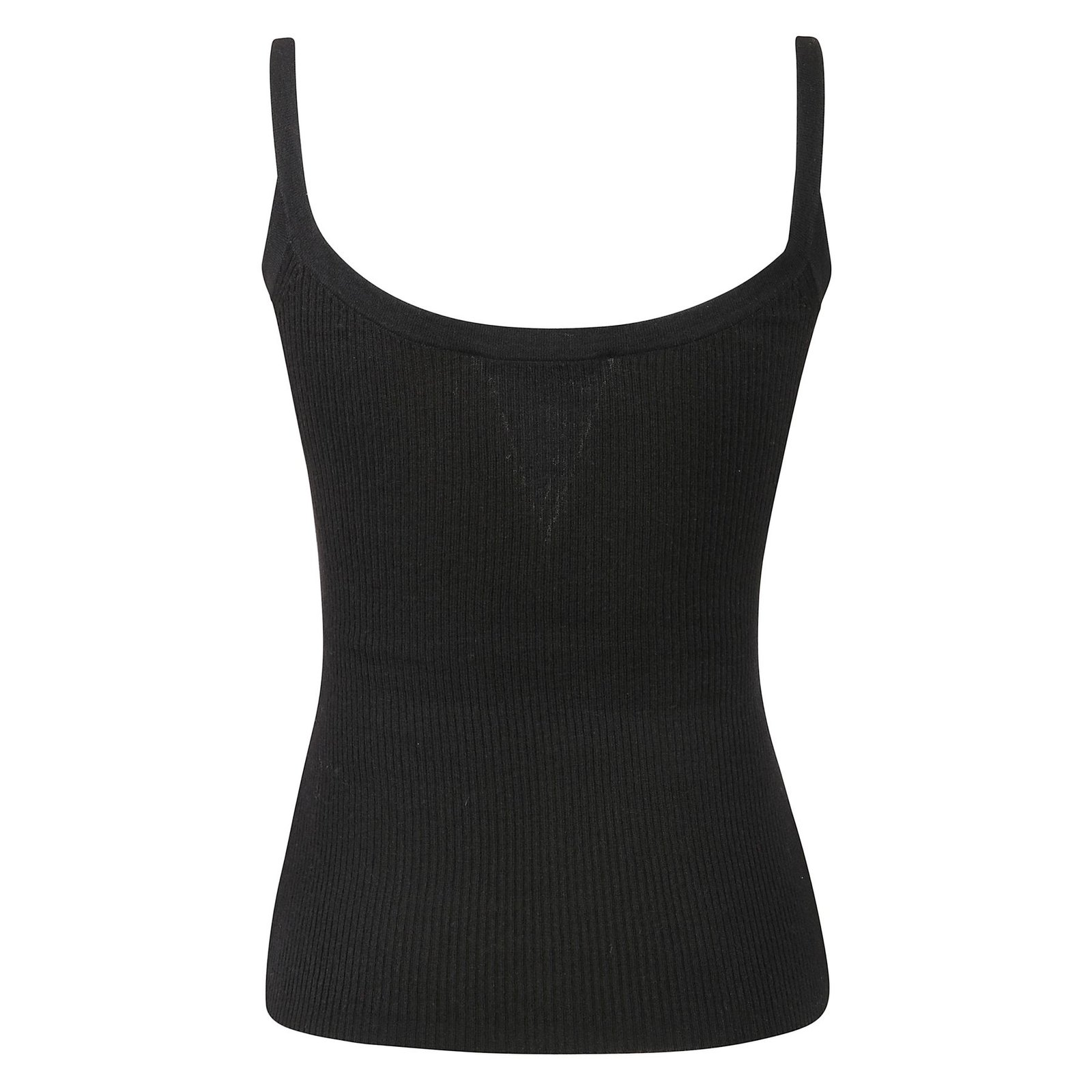 Sleeveless Silk-Cashmere Top with V-Neckline