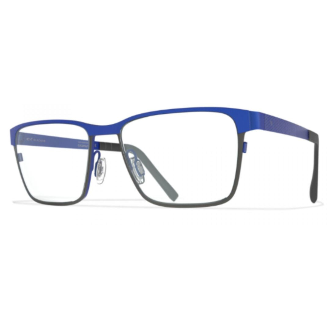 Bf961 Waterford Rectangular Frame Eyeglasses with Bold Blue Rim