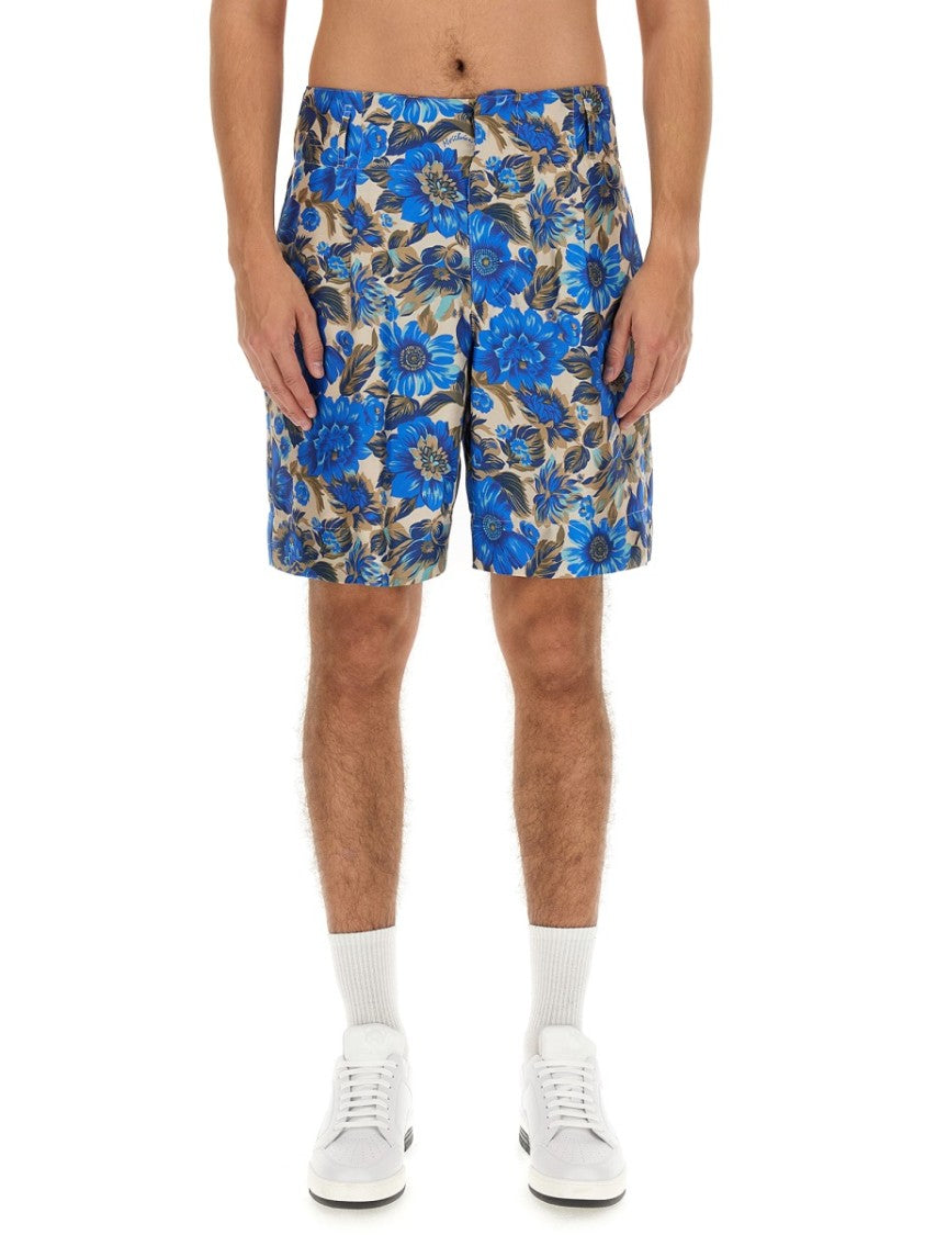 All Over Blue Flower Shorts
