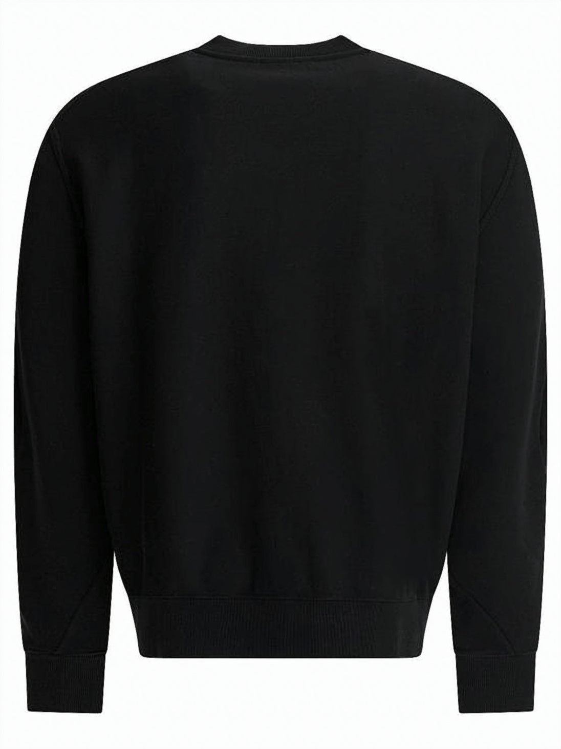 Long-Sleeve Cotton Sweatshirt with Contrast Stitch Detail