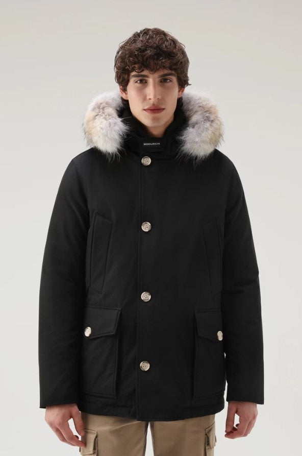 Black Arctic Fur Anorak