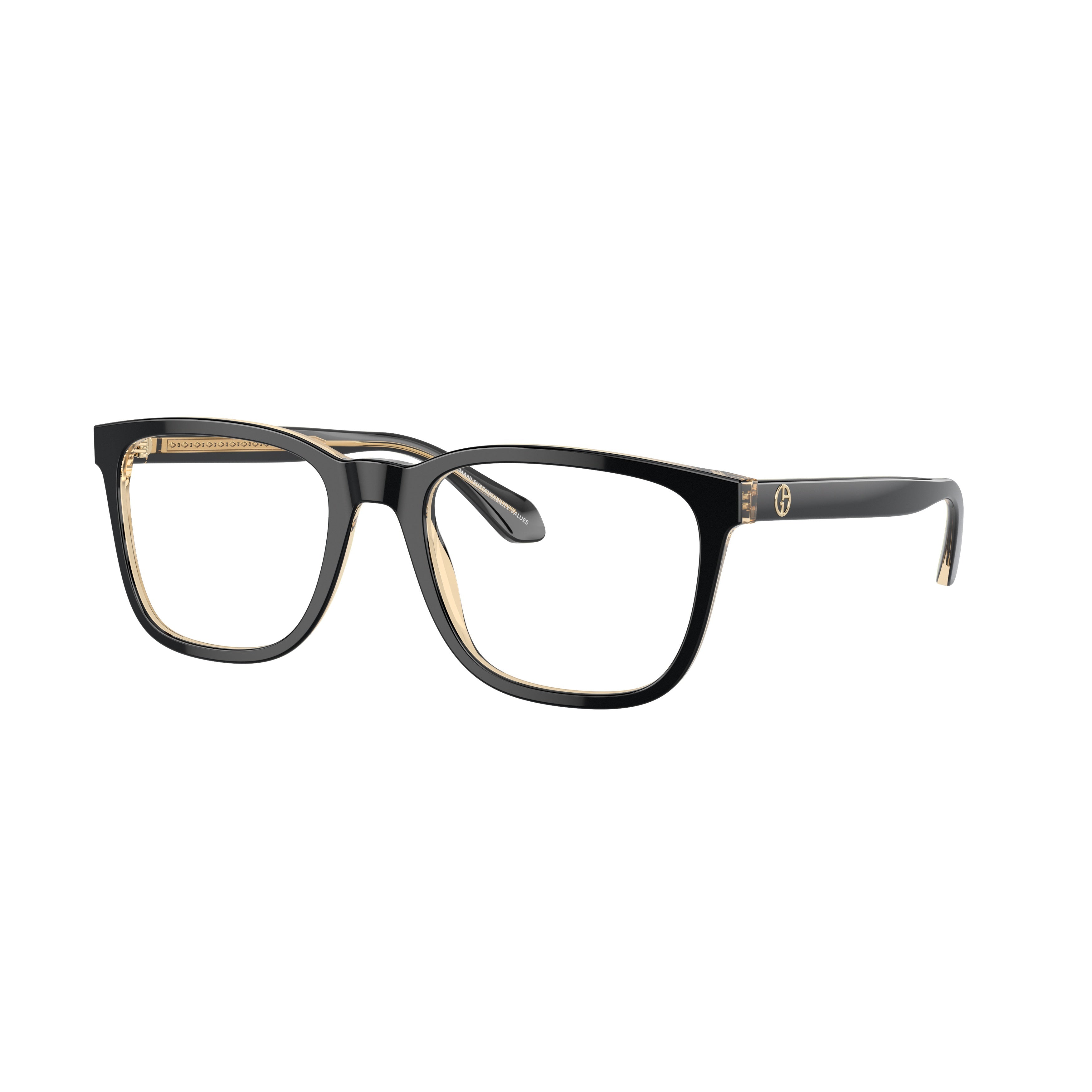 0ar7255 Rectangular Eyeglasses with Bold Acetate Frame