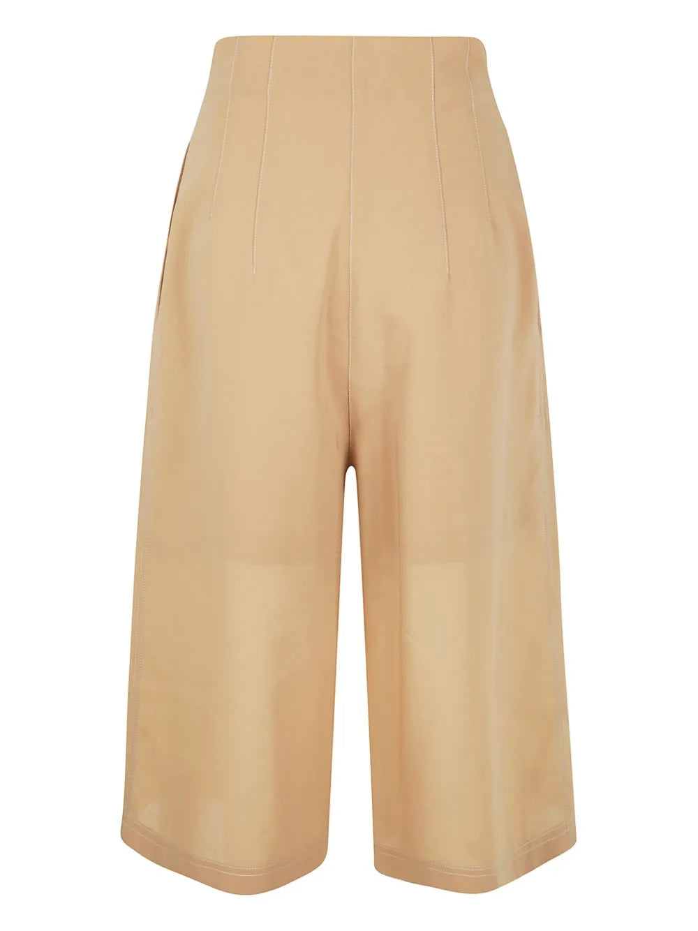 Classic Tailored Pantalone Trousers With Smooth Finish