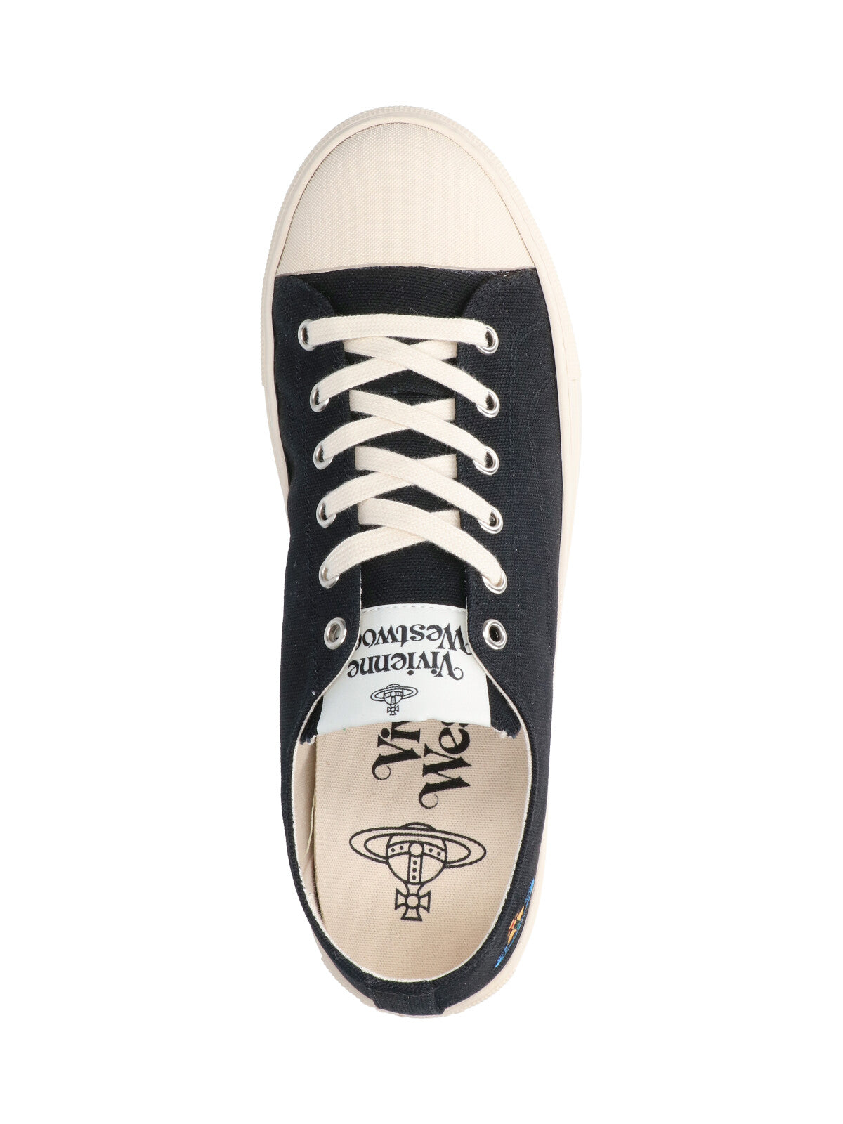 Black Plimsoll Cotton Low-Top Sneakers