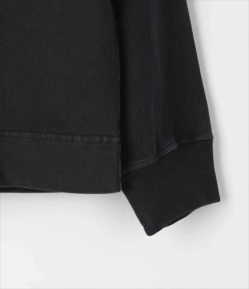 Black Hoodie with Embossed Logo